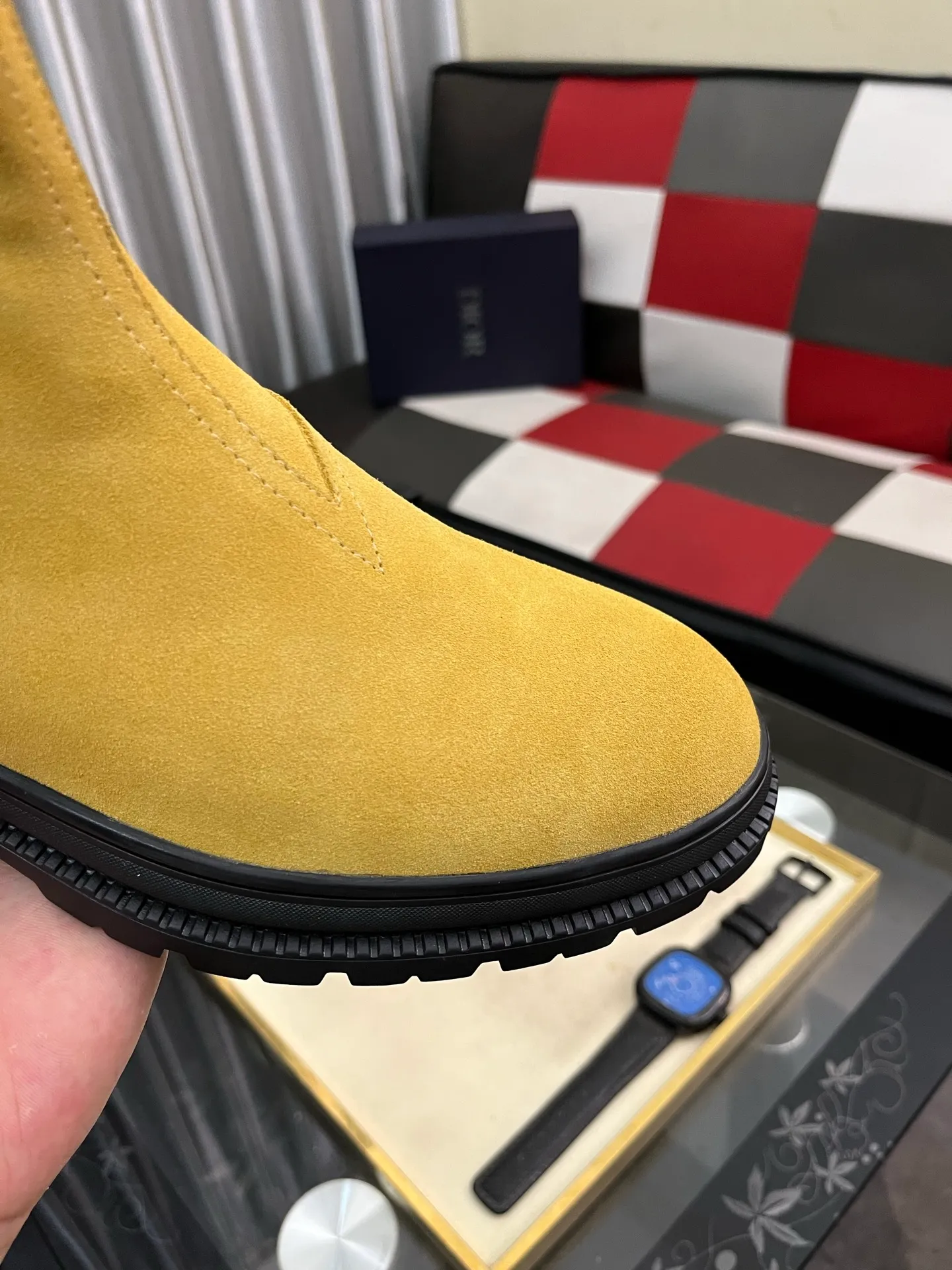 Men's shoes 💰500⌚️⌚️"Dior" Gaoban short boots ⚠️⚠️Top purchasing agents🔍🔍Men's 2023 HK counters are on sale simultaneously. Sole: The original sole is specially provided by the original factory. The exclusive movable molded sole is super comfortable. The original factory and the single product are handmade🔍🔍. The details determine the quality. We only make shoes with care. You can enter and exit the counter at will. Welcome to compare. 🇮🇹Size: 38-444️⃣Colors available